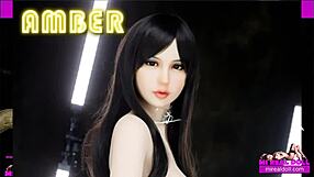 Tease your desires with amber's 163 cm silicone fuck doll ready for deep play