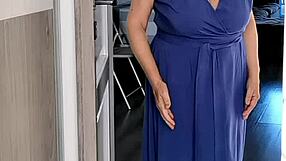 i caught you sniffing my lingerie now worship these huge natural tits pov