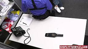 crimepie's savvy suxx sneaks away at the office for a quick milf titty fuck session