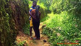 Intense Halloween hardcore pounding bent over local road