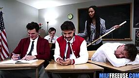 ebony teacher gets used free like student sex toy