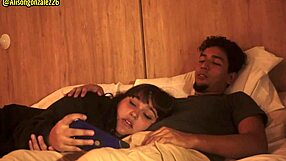 Oops Swallowing Stepdad's Cock While Movie Watching Almost Caught