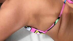 imagine banging petite teen charlotte mae on public balcony, creampie step sis fantasy pov