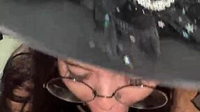 Deepthroat magic on wellington prado's huge cock mirrored for admiring view