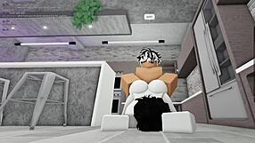 Virgin slut groped bent over doggystyle by monster cock creampie rough.