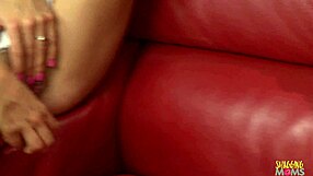 Blonde milf and busty brunette share huge cock threesome!