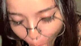 Deepthroat magic on wellington prado's huge cock mirrored for admiring view