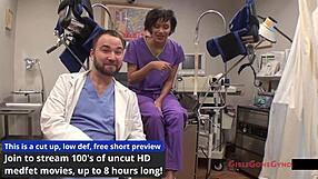 jackie banes humiliates patient spreading small tits in latex nurse hospital exam