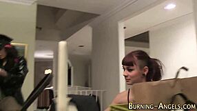 alt tattoo babe backstage sucks cock piercing view