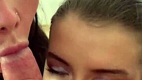 Holy fuck! Double blowjob rimjob cum swap teen milf threesome pov