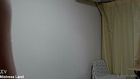 Hana Kotone strips babydoll lingerie for tight gym leotard and socks