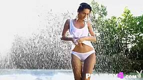 dig this wet milf cara mell stripping her perfect body