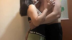 pinay lover sneaks into bathroom for steamy intimate moment