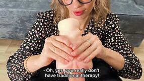 Psychologist Nympho in Heels Stockings Gives POV Pussy Riding Sex Therapy Cum Swallow