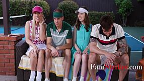 Horny Busty Blonde Aunt Tricks Steps into Outdoor Pussy Game Fuck