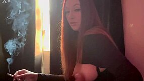 Ebony Slut Stretches Shaved Pussy With Double Dicks For Creamy Squirt Cumshot