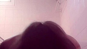 French housewife slave sucks cock bent over for cumshot facial