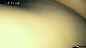 Neighbor milf bent over anal creampie while hubby works, ass farting moans