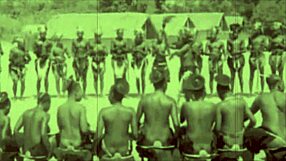 Vintage women bare hairy pussies in outdoor interracial retro adventures