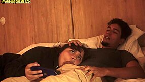 Oops Swallowing Stepdad's Cock While Movie Watching Almost Caught