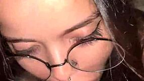 Deepthroat magic on wellington prado's huge cock mirrored for admiring view