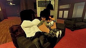 Friend's Girlfriend Sneaks Over and Cheats with My Big Black Cock Like a Total Slut!