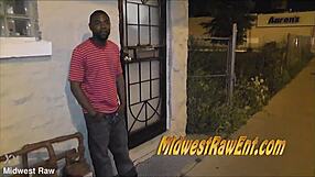 strawberry's hood threesome bends for big black cock facials
