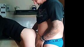 his best friend bends me over in the kitchen while he watches tv