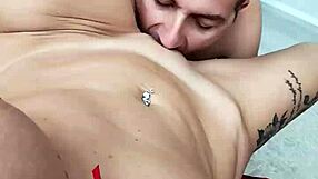 POV Blonde Mature Rides Couch Cowgirl Doggy Cum Ass