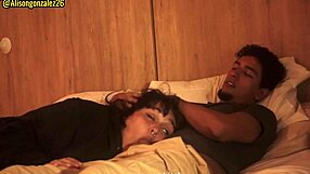 Oops Swallowing Stepdad's Cock While Movie Watching Almost Caught