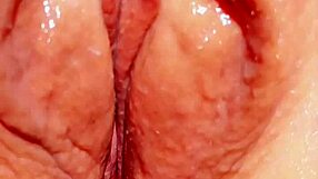 Watch this mature wife spread her huge wet pussy lips wide open!