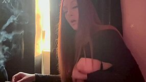 Ebony Slut Stretches Shaved Pussy With Double Dicks For Creamy Squirt Cumshot