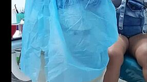 Dentist appointment ends with huge cock deep in my eager mouth