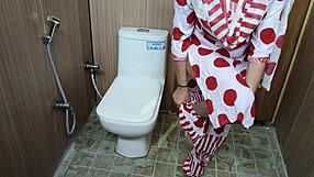 Hindi Teen Stepson Sneaks Up on Stepmom Changing for Dirty Fun