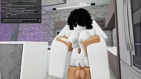 Virgin slut groped bent over doggystyle by monster cock creampie rough.