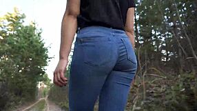 Worship Milf's Tight Jeans Ass Up Close