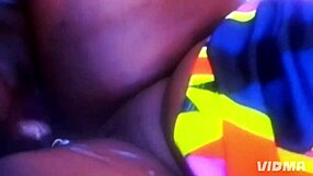 Big Black Cock Stretches Fat Ebony Bitch's Huge Pussy Lips to Screaming Orgasms