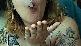 ugh chubby milf huge saggy tits smokin right on ur face damn...