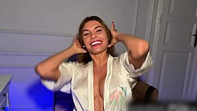 wanna see this russian milf gagged on monster cock rough anal?