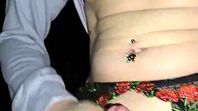 milf grips cock tight slams huge dildo crotchless panties