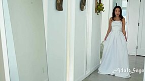 Why Stop Now? Busty Milf Krystal Davis Fucks Bride Kimmy Kimm in Wedding Dress!