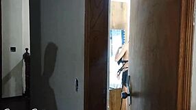 Skinny Long Hair Latina Roommate Blackmailed by Cousin for First Time Dorm Slap Fuck