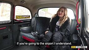 Blonde Bombshell Dayana Sucks Monster Cock in Taxi for Cash Then Rides Big Tits Bouncing!