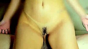 damn my tanned latina girlfriend rides my cock cowgirl with big ass bouncing