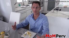 Blonde Milf Sucks StepSon's Cock While Hubby Watches