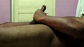 hot brunette solo handjobs huge cock in amateur underwear tease