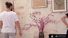 laney grey surrenders to big cock during nuru massage