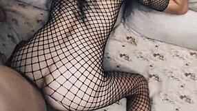 the milf wife sneaks off for secret sex with her husbands friend in stockings and lingerie pov