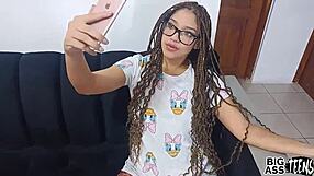 stepbro don't break my big ass whore stepsis sucks cock milks it