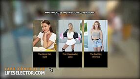 Horny Emo Student Sybil Kailena Exposes Pussy Anatomy Bent Over for Hardcore Cock Demo